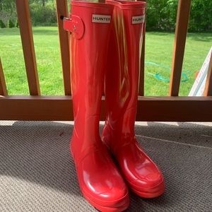 Hunter tall rain boots